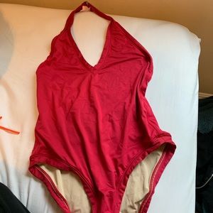 Victoria’s Secret red one piece swim suit
